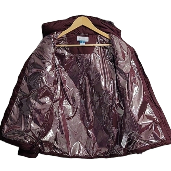 Columbia Jacket Quilted Water Resistant Winter Coat Removable Hood sz S - Picture 3 of 10